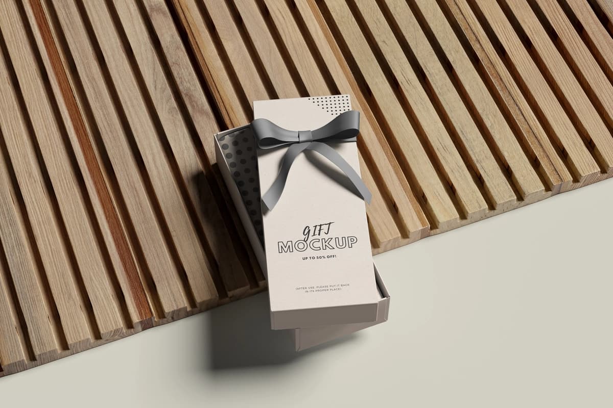 Sovg'a qutisi maketi | Gift box mockup