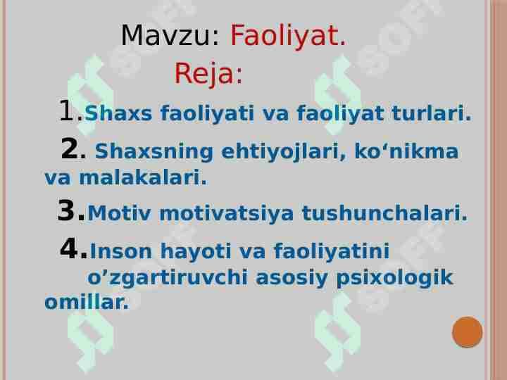 Faoliyat