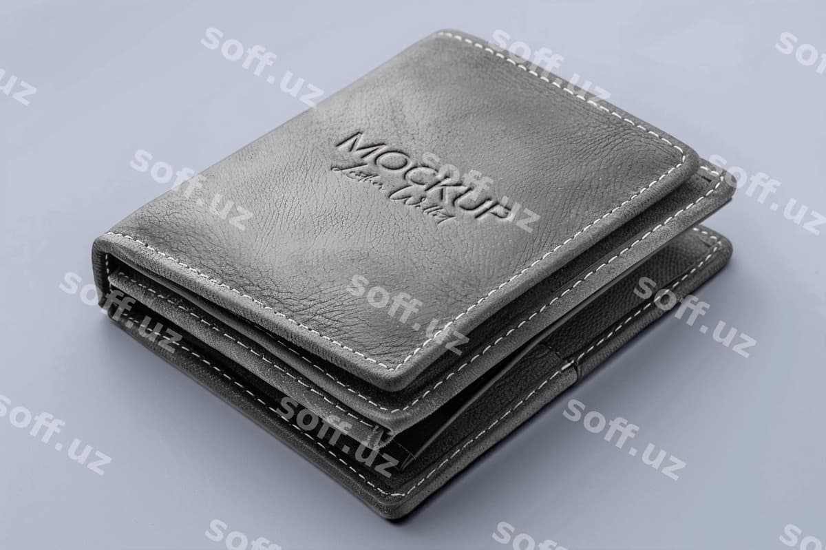 Hamda hamyon mockupi | Quality wallet mockup