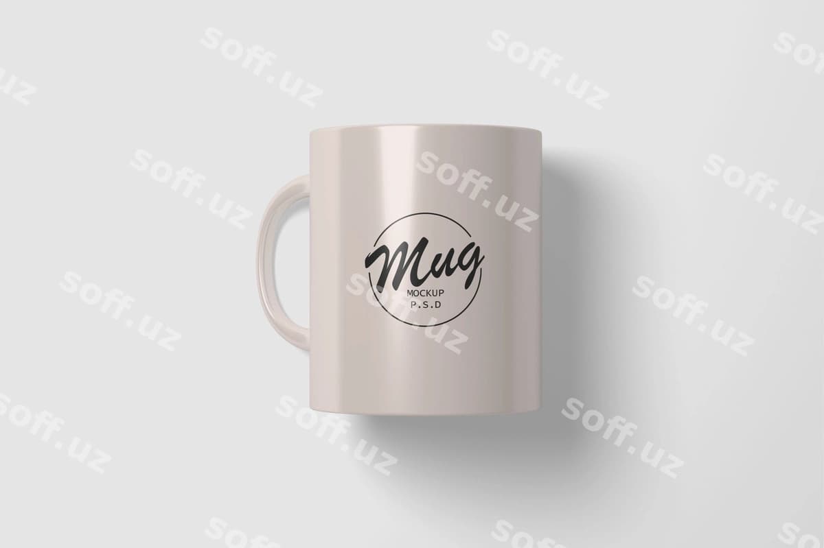 Haqiqiy kossa namunasi | Realistic mug mockup