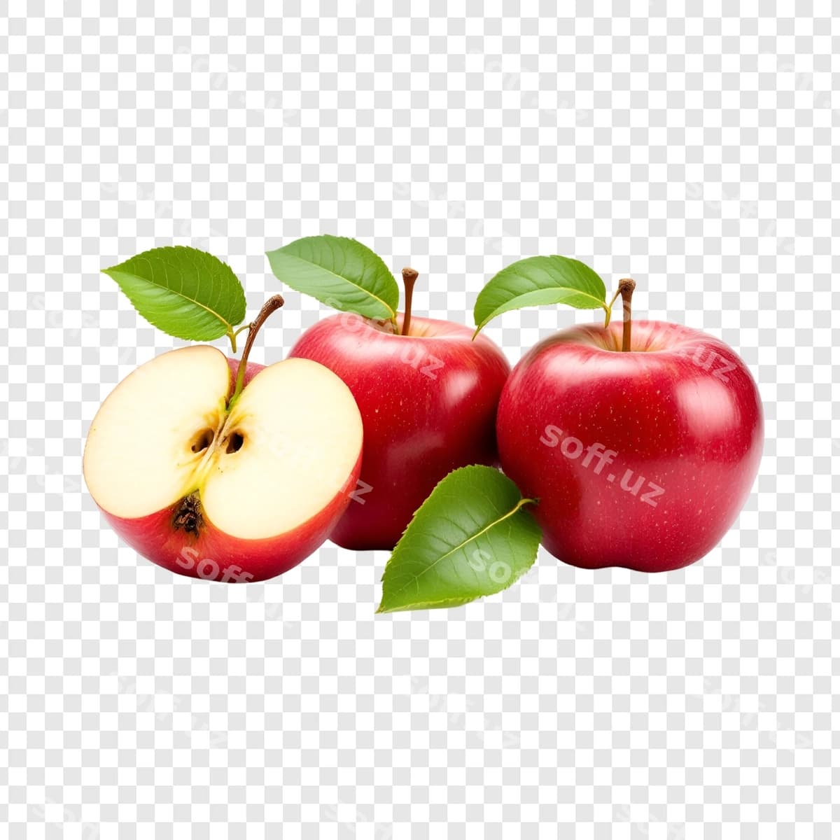 Qizil olma ajraltirilgan shaffof | Red apple isolated transparent