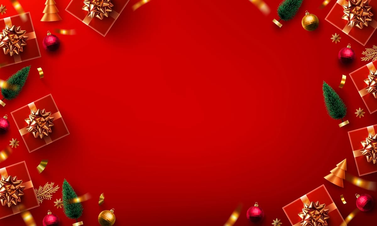 Qizil Rojdestvo fonida hd 4k tahrirlash | Red christmas background hd 4k editing