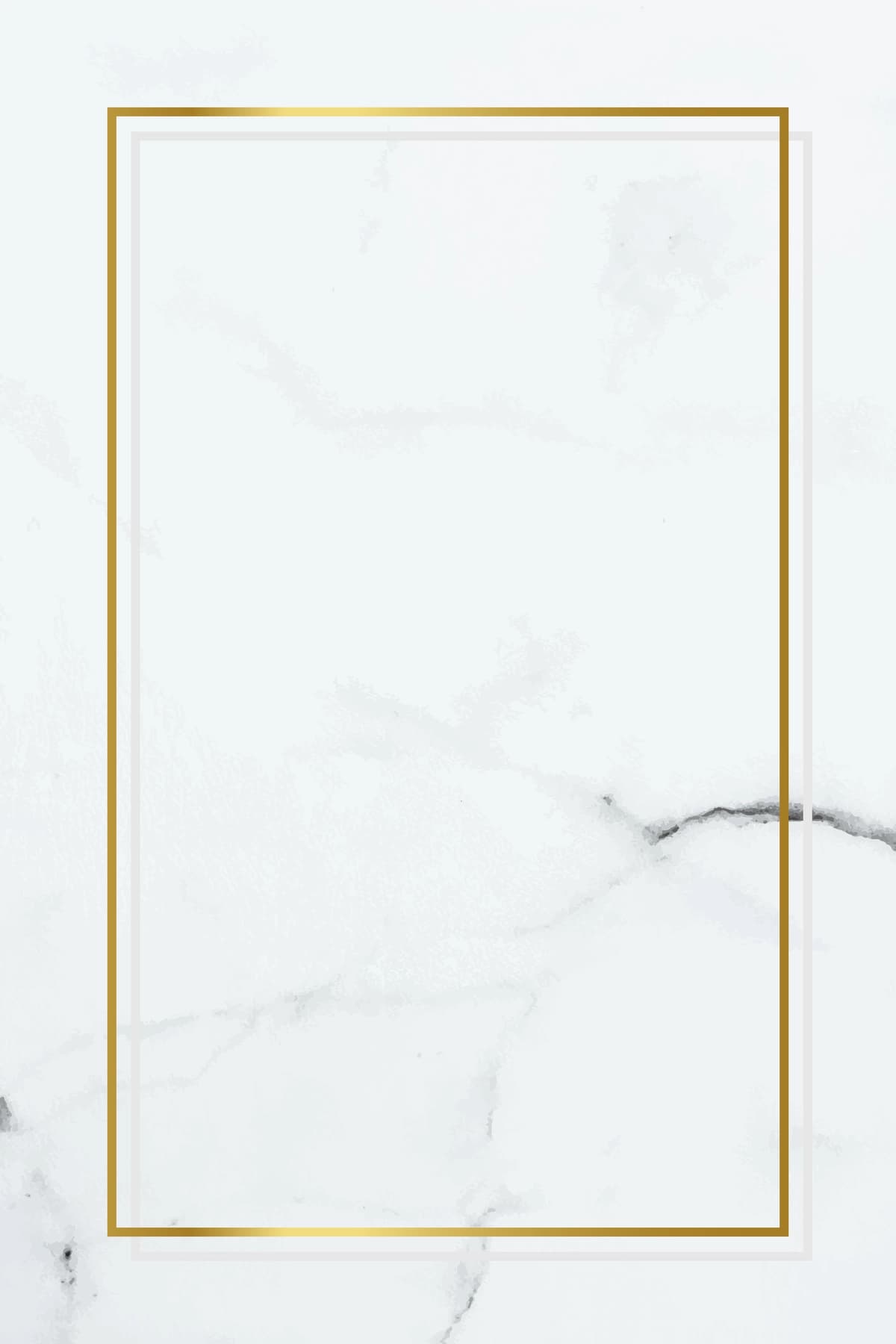To'rtburchak oltin ramka oq marmar fon vektori | Rectangle gold frame white marble background vector