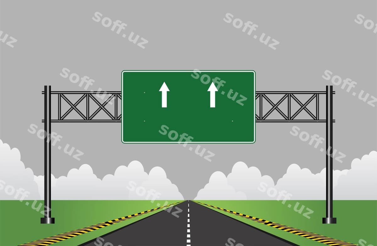 Avtomagistral yo'l belgisi | Road highway sign
