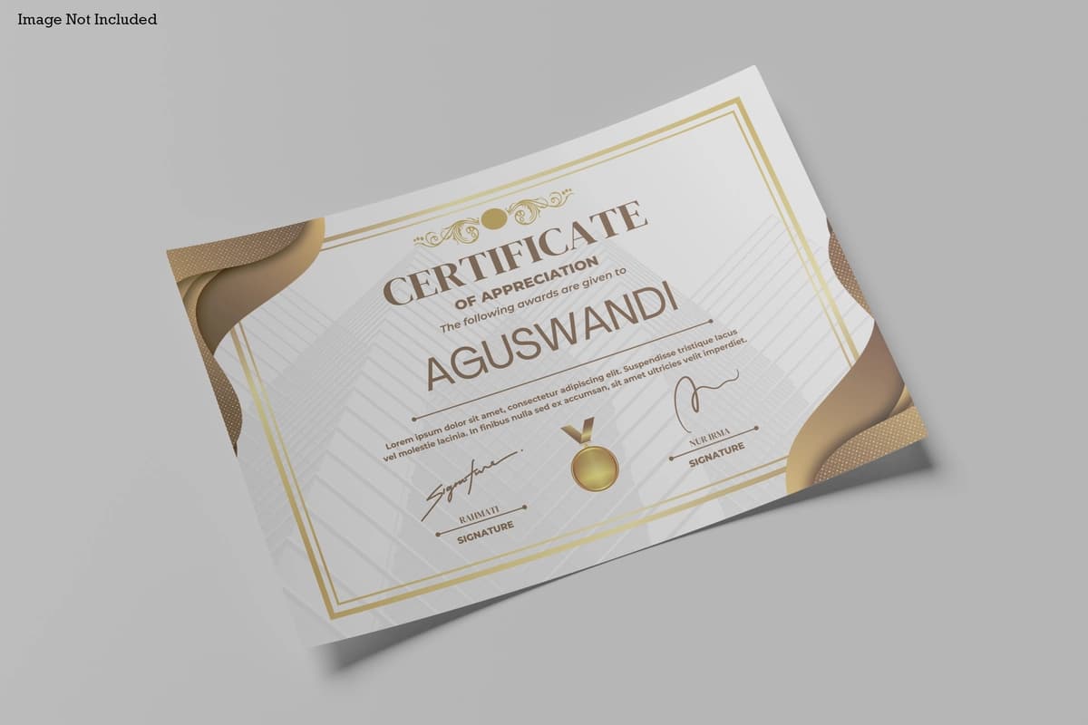 Sertifikat maketi | Certificate mockup