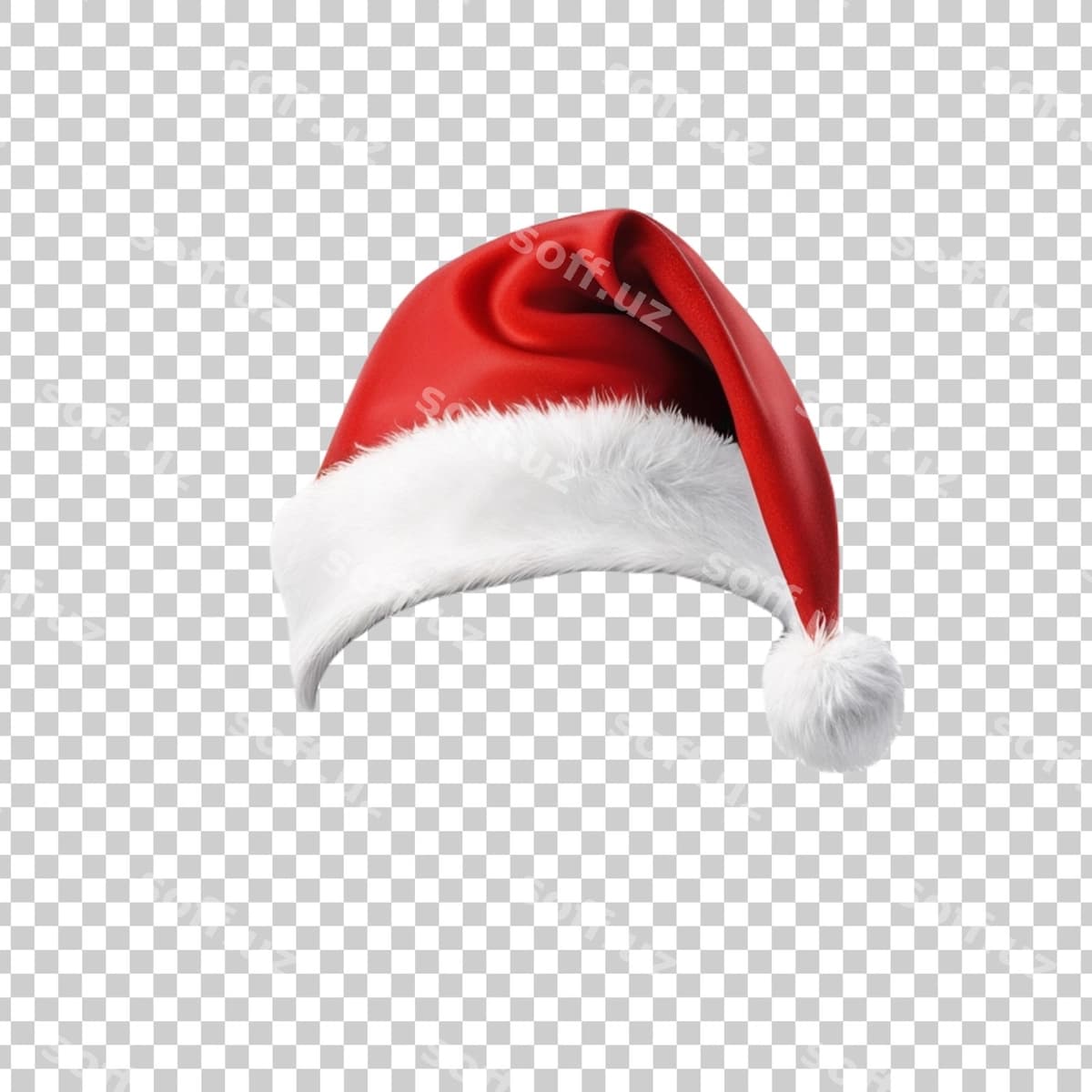 Santa shlyapasi shaffof orqa fonda | Santa hat is transparent background