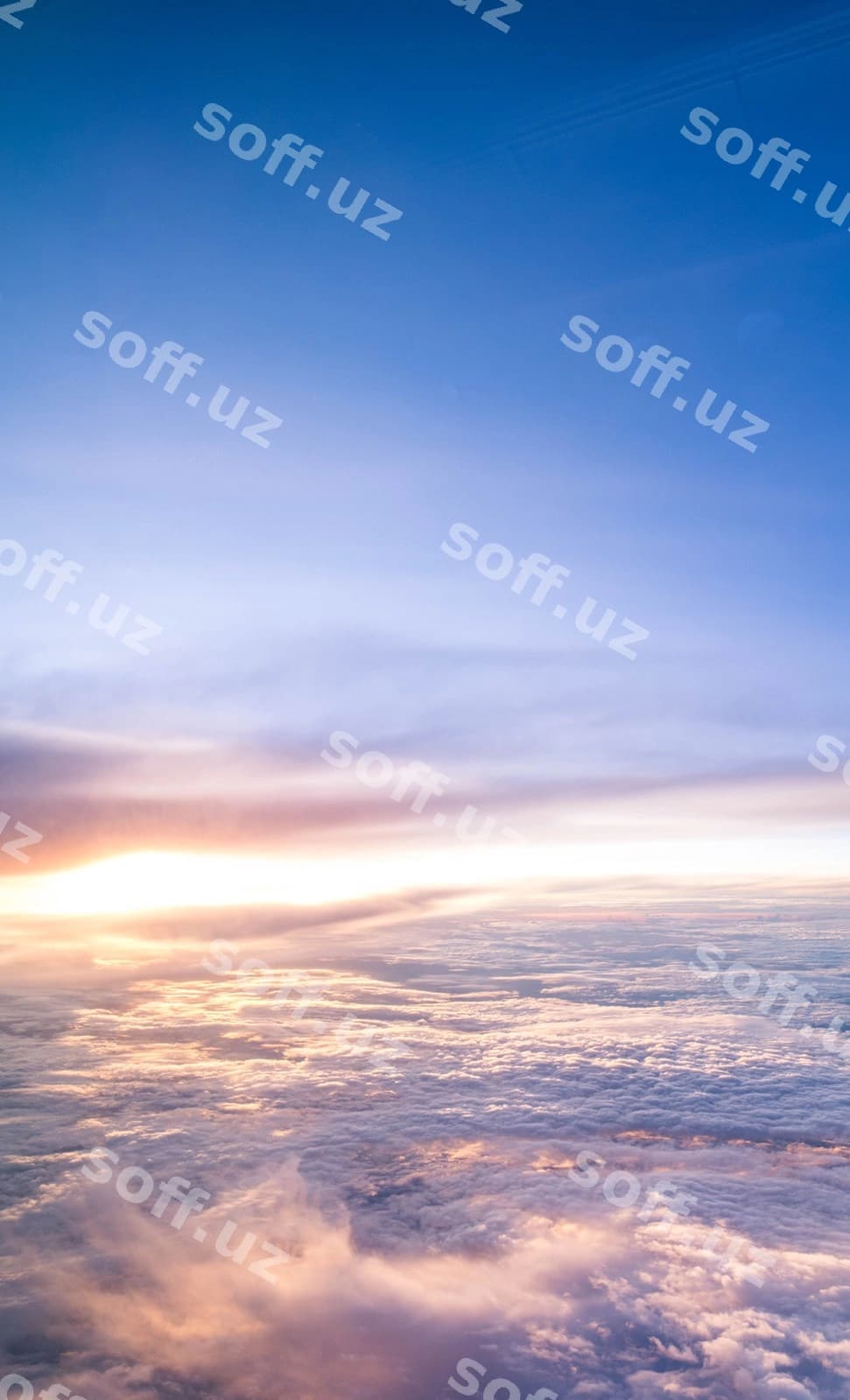Ko'rinish bulutli osmon quyosh botishi | Scenic view cloudy sky sunset