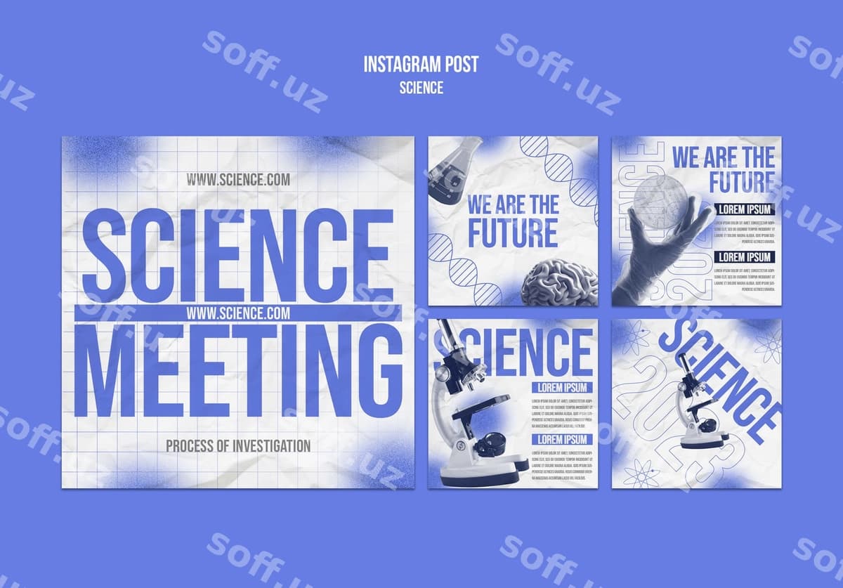 Fan dizayn shabloni | Science design template