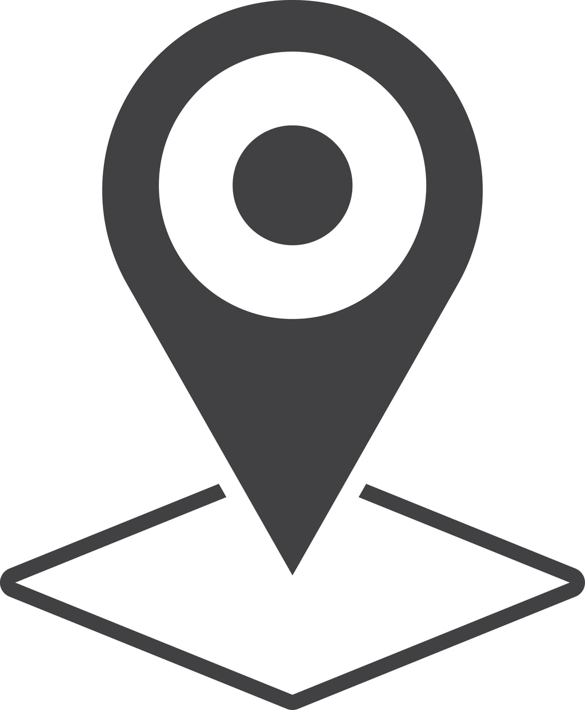 Joylashuv pinining minimal uslubi | Location pin illustration minimal style