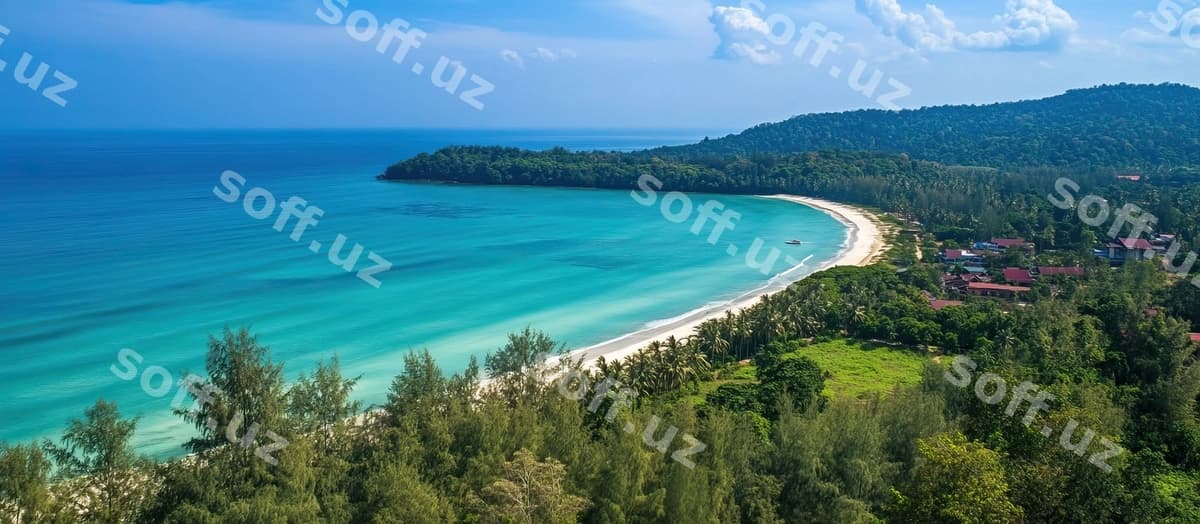 Tinсh tropik peshkent hosilati | Serene tropical beachscape