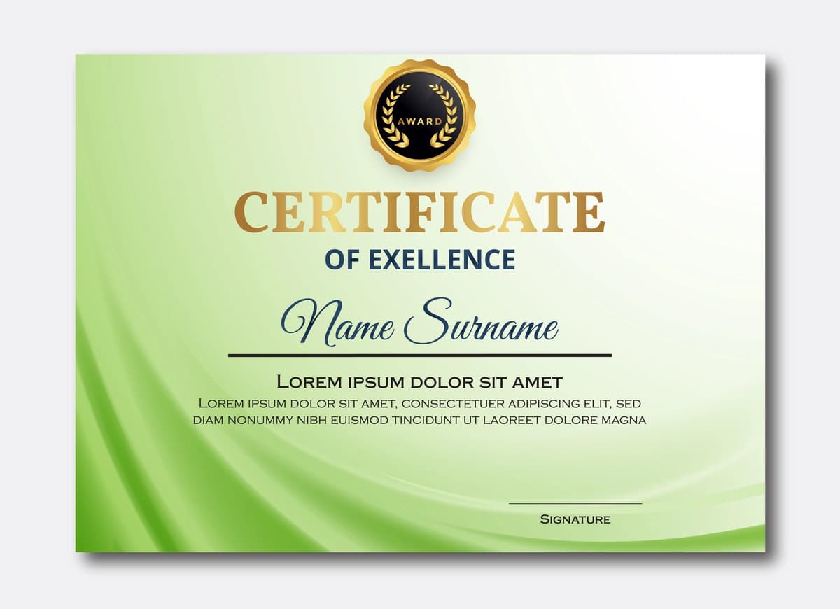Bepul vektor zamonaviy sertifikat dizayn shabloni | Free vector stylish certificate design template