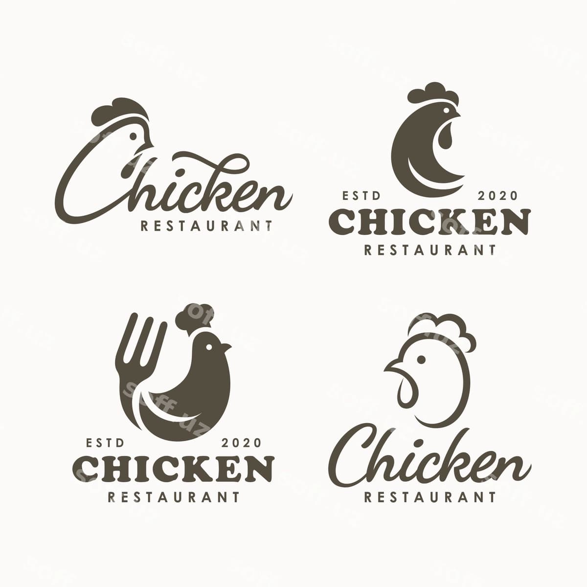 Tovuq logotipini o'rnating | Set chicken logo