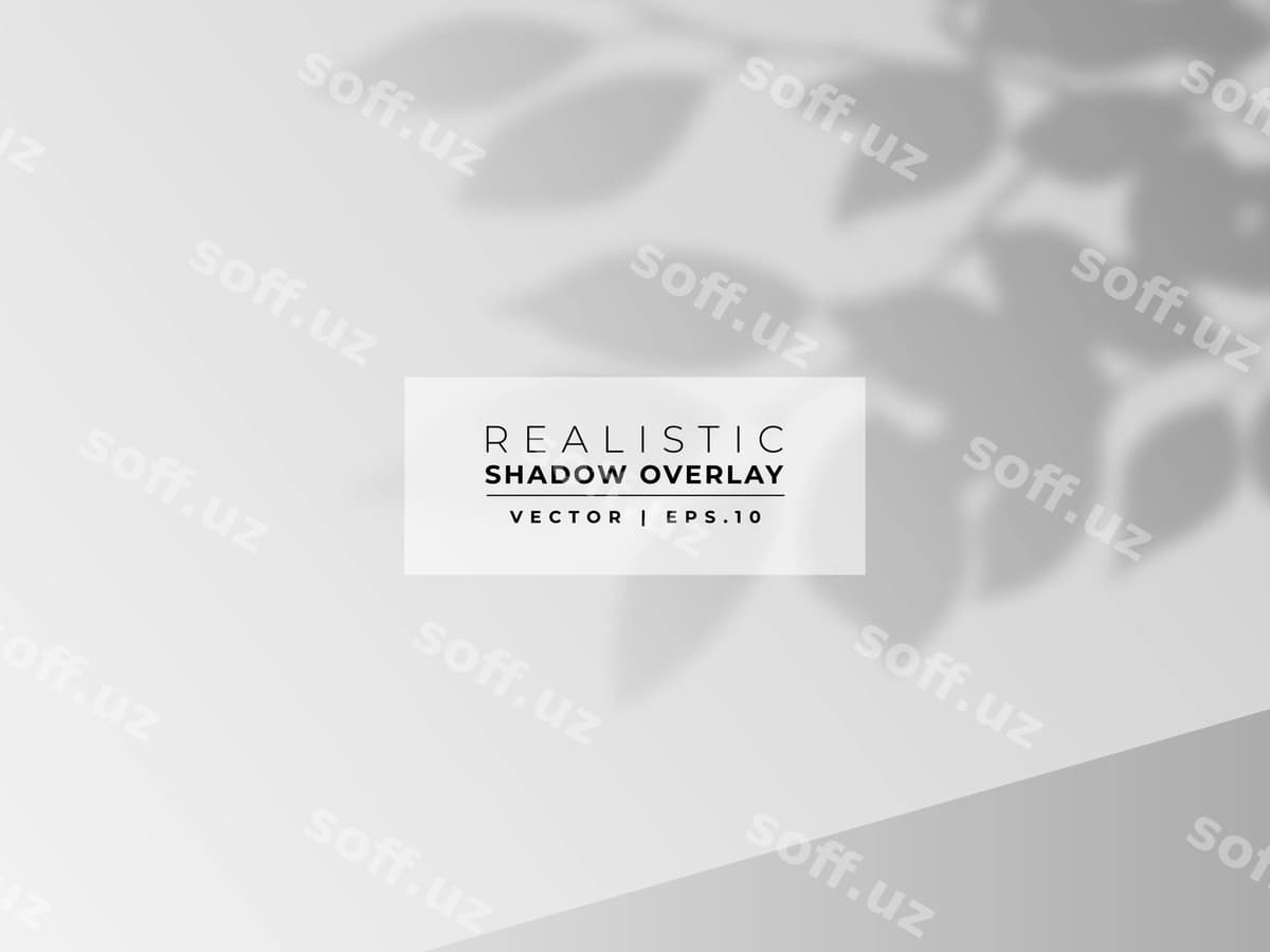 Soya qoplamasi barg devori | Shadow overlay leaf wall