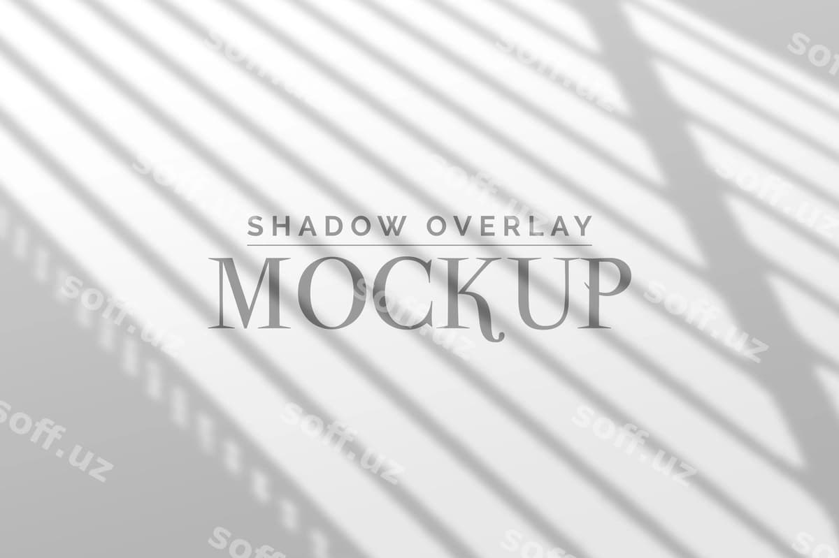 Soyna qatlami namunasi | Shadow overlay mockup