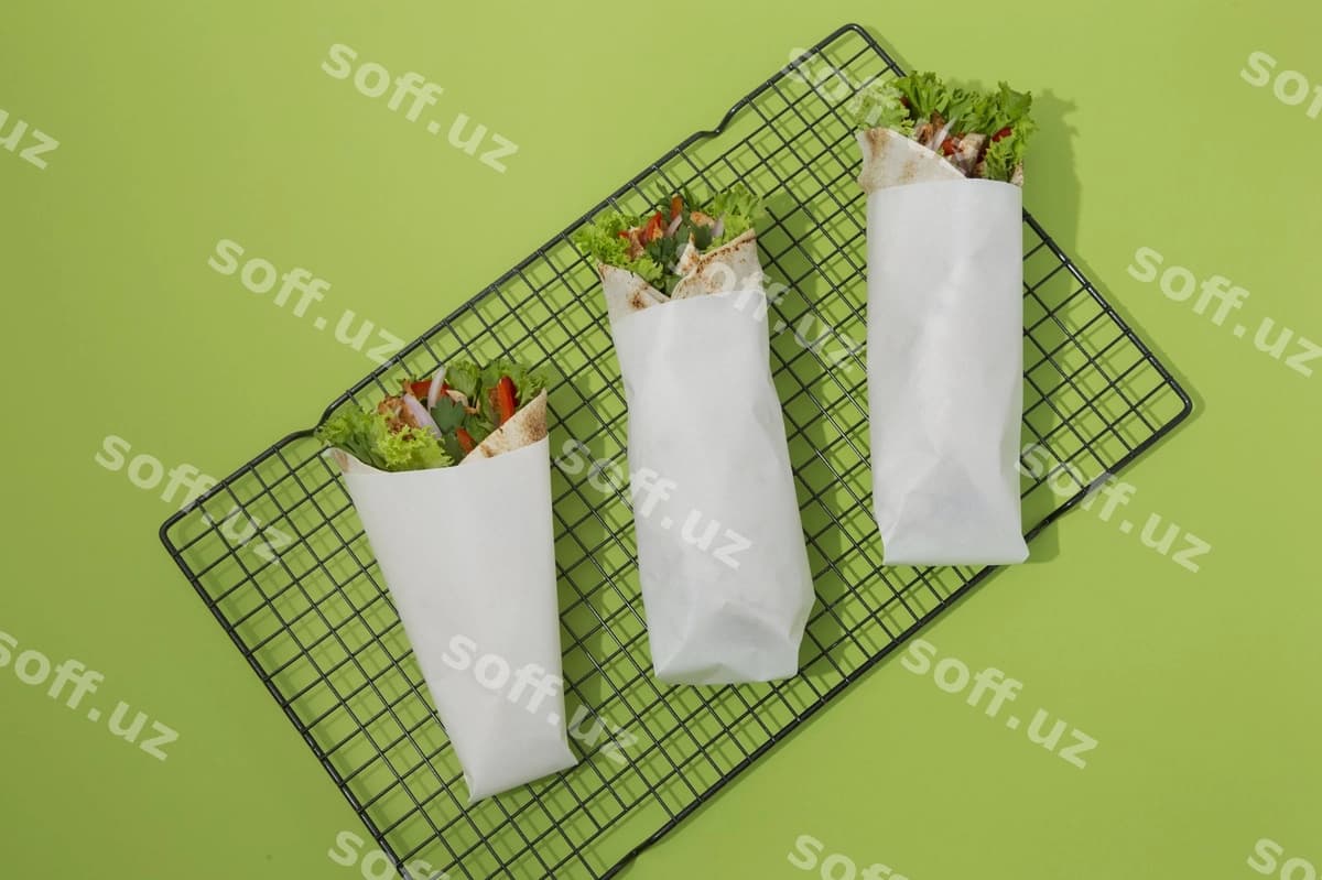 Shaurma qadoqlash namuna dizayni | Shawarma packaging mockup design