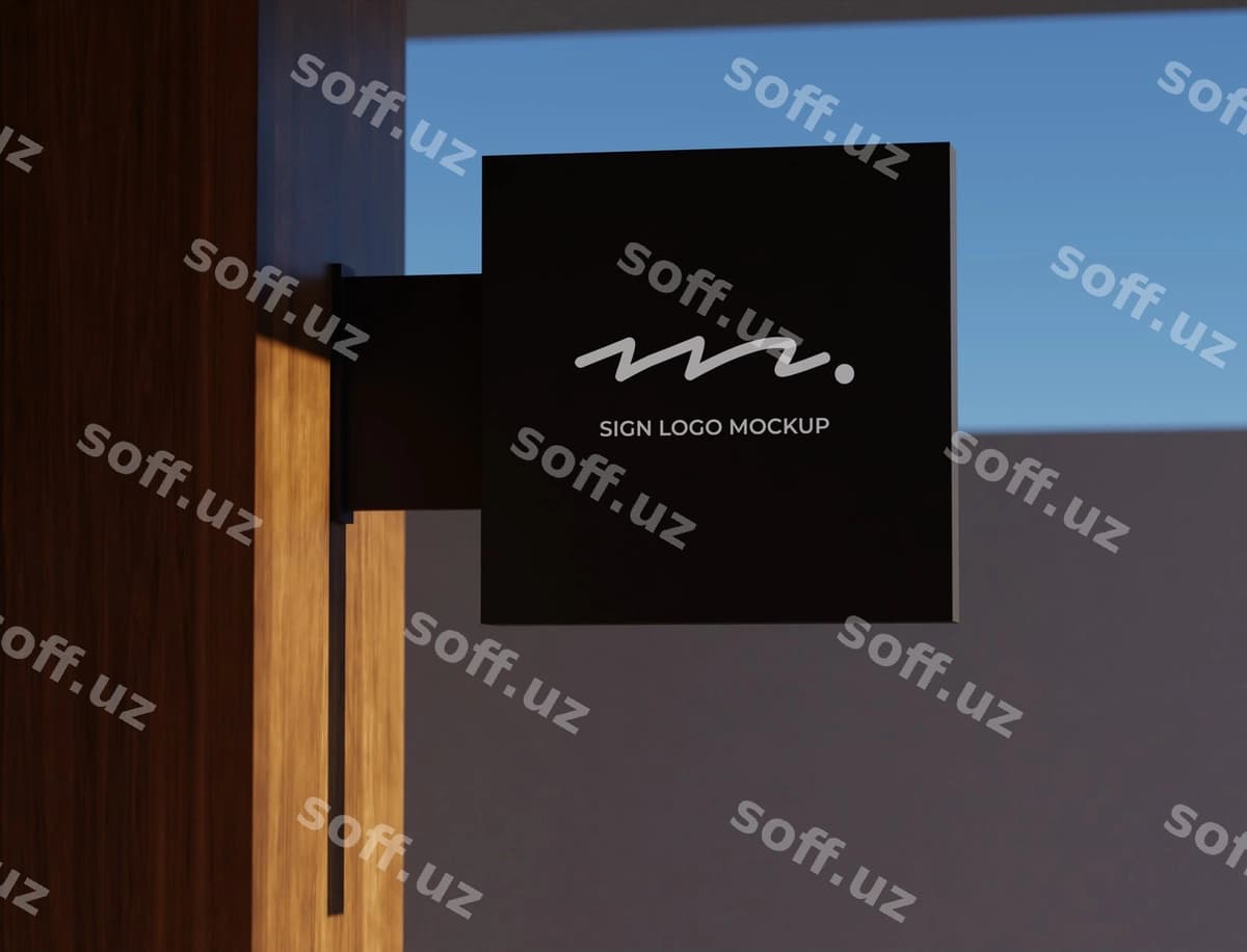 Belgi logo namunasi | Sign logo mockup