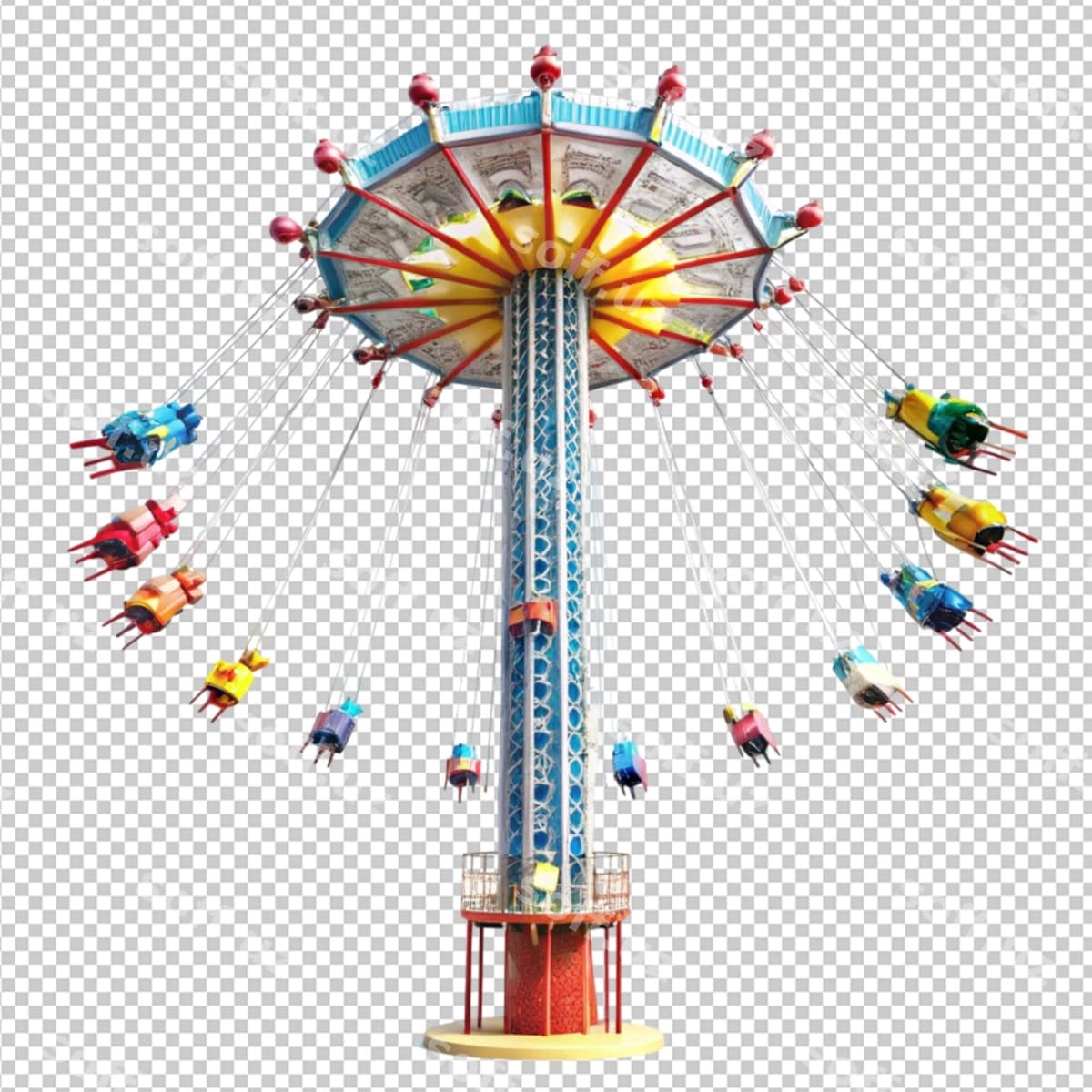 Sky drop tematik parkda sayohat | Sky drop theme park ride