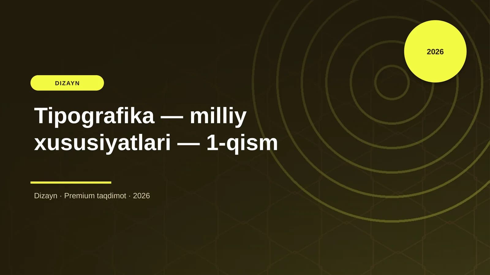 Tipografika — milliy xususiyatlari — 1-qism