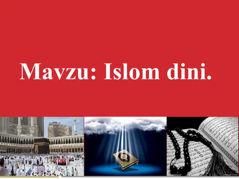 Islomdinining paydobo‘lishi
