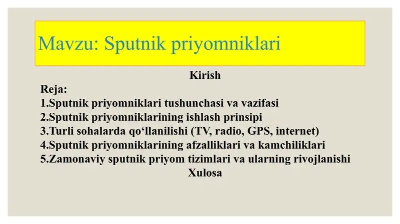 Sputnik priyomniklari