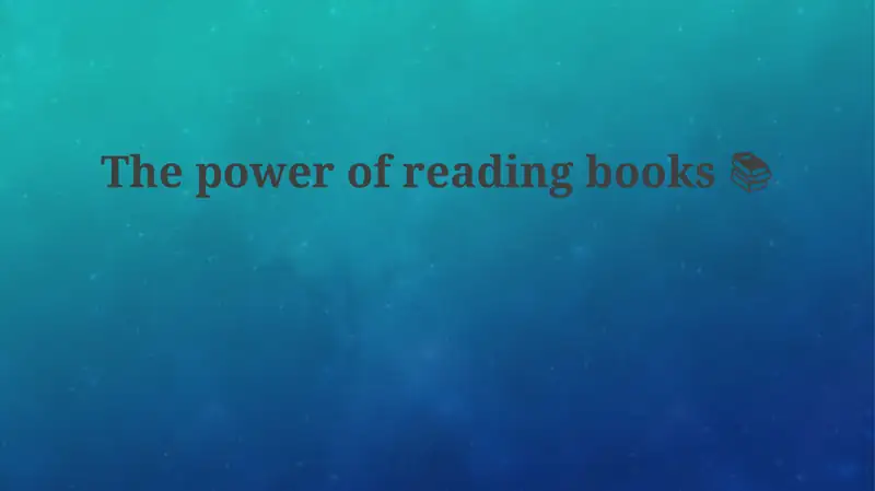 Reading books