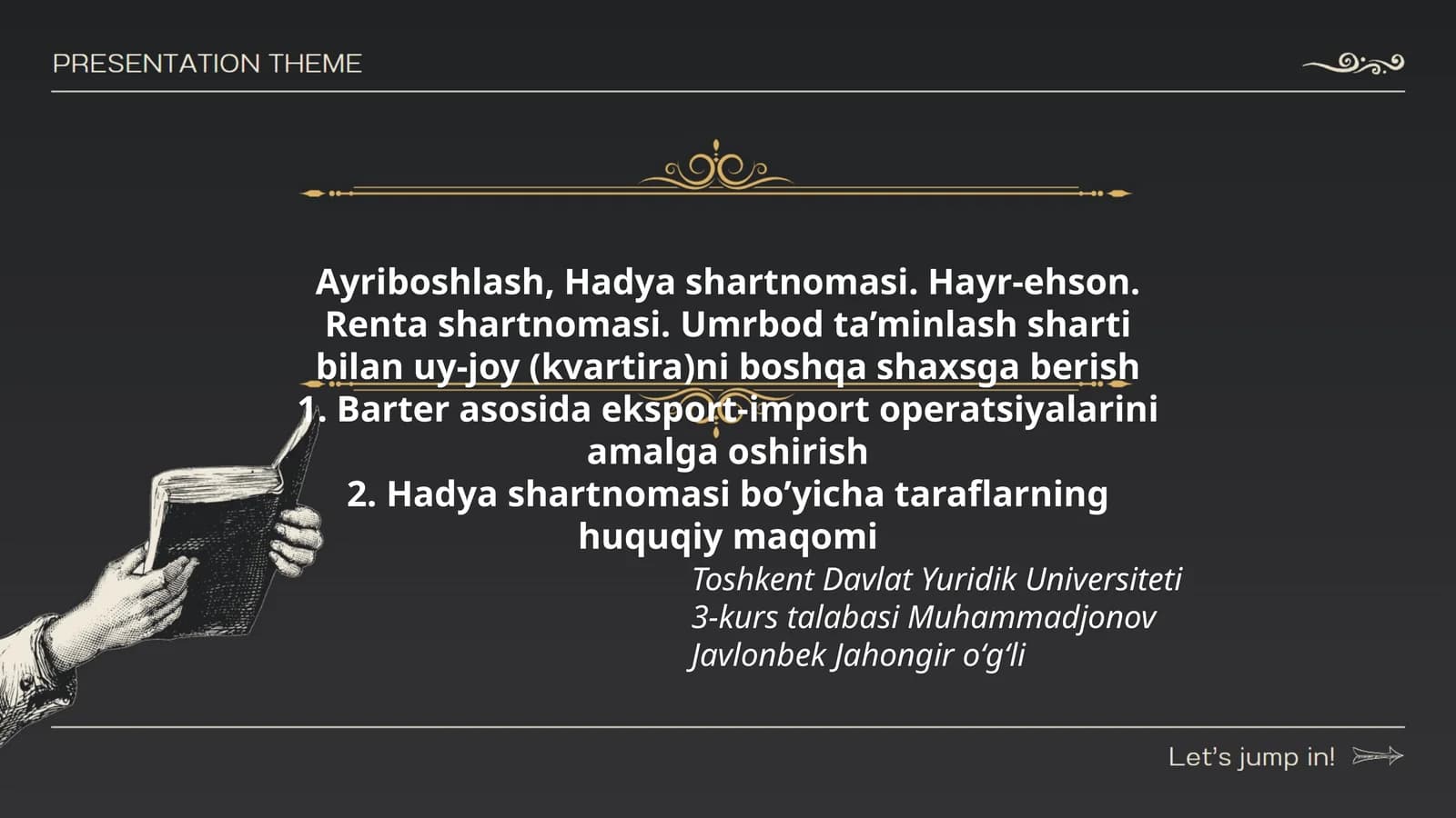 Barter asosida eksport-import operatsiyalarini amalga oshirish