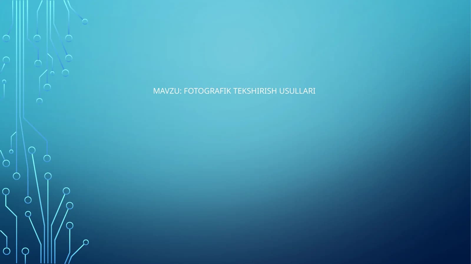 Fotografik tekshirish usullari