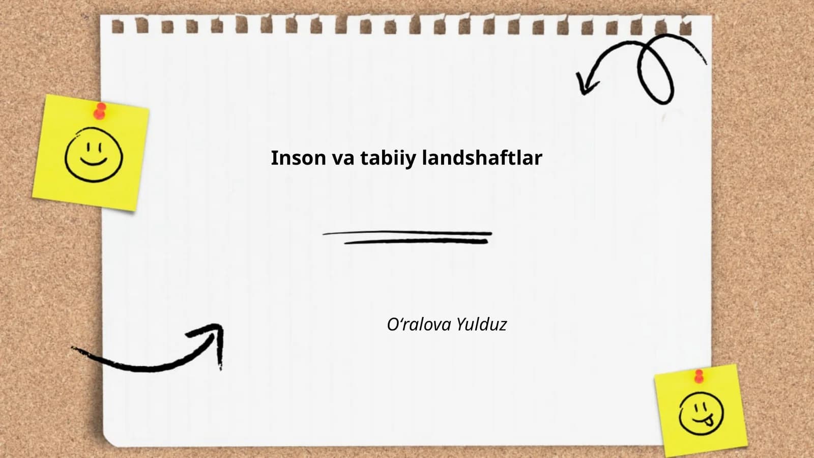 Inson va tabiiy landshaftlar