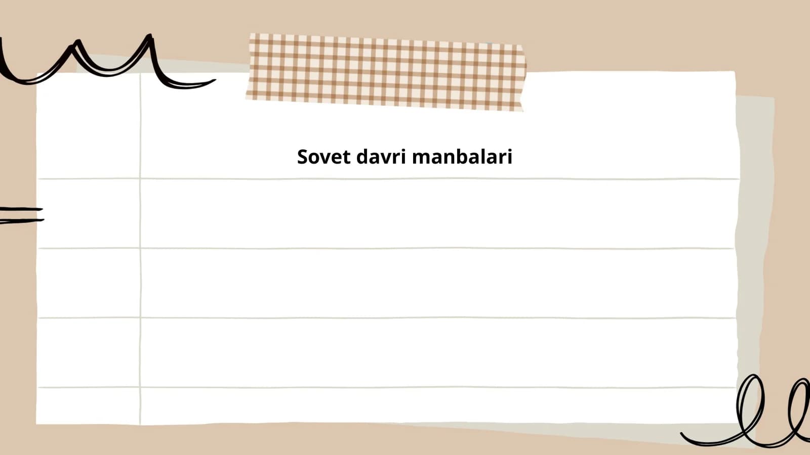 Sovet davri manbalari
