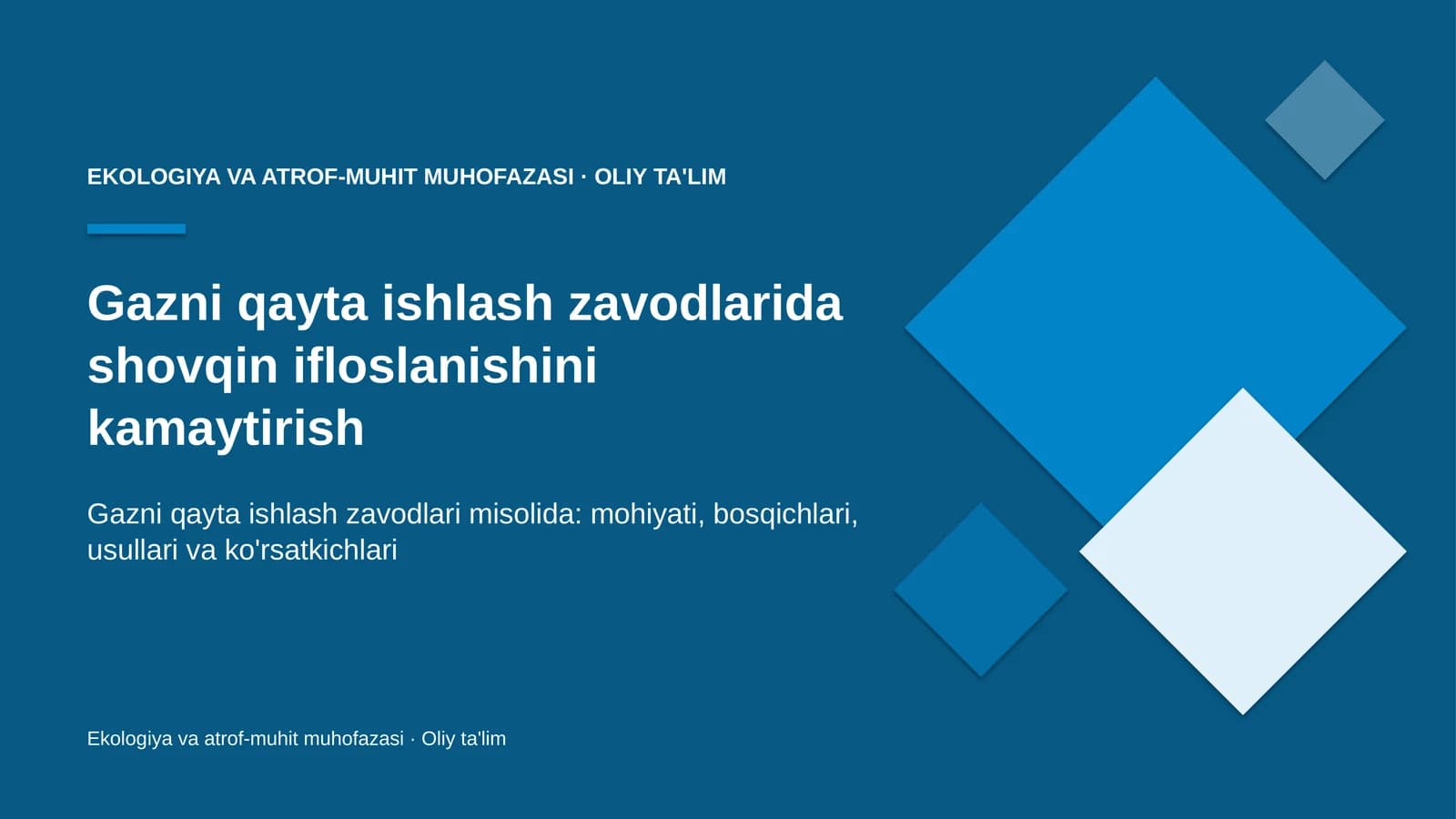 gazni qayta ishlash zavodlarida shovqin ifloslanishini kamaytirish 5458