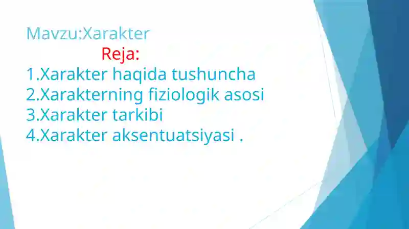 Xarakter