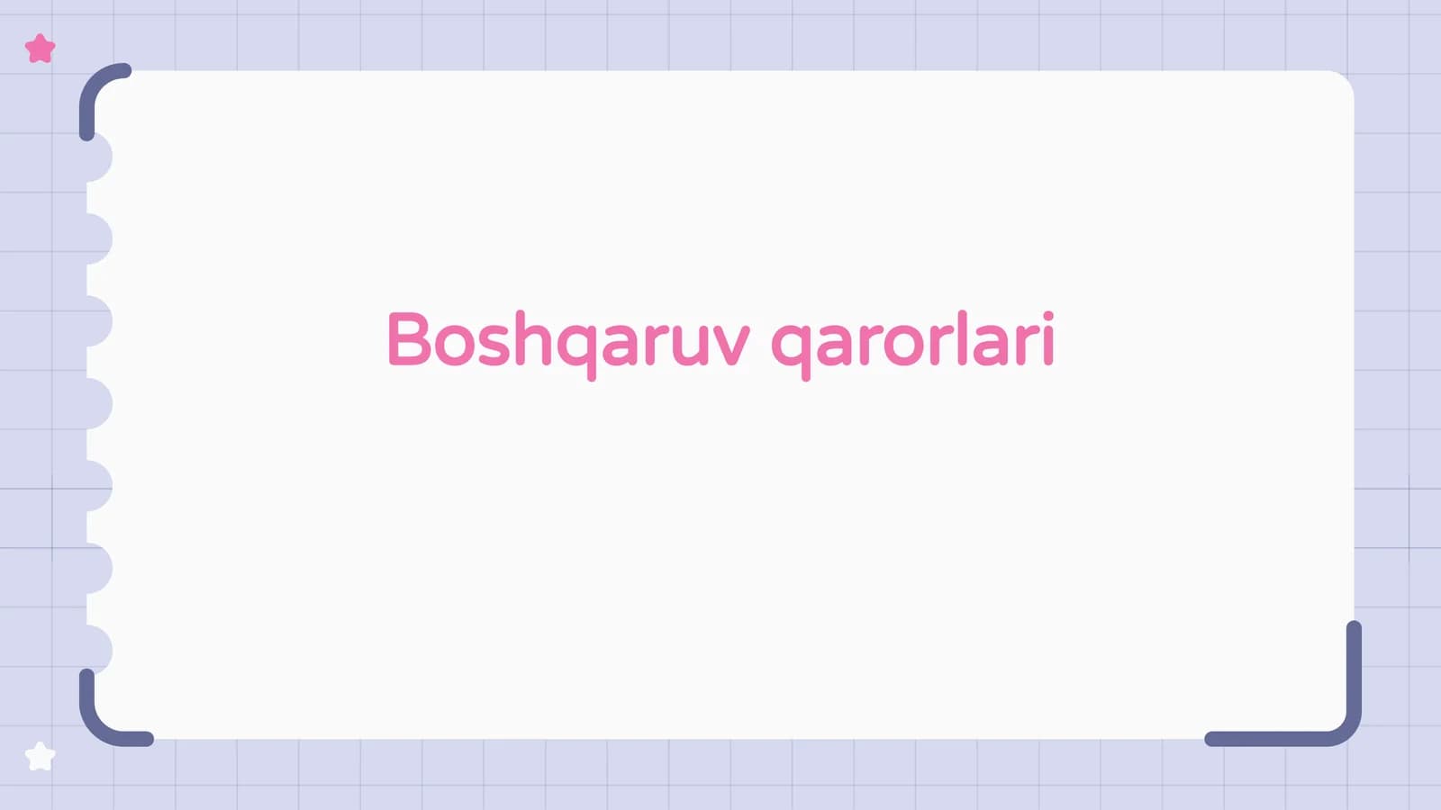 Boshqaruvqarorlari