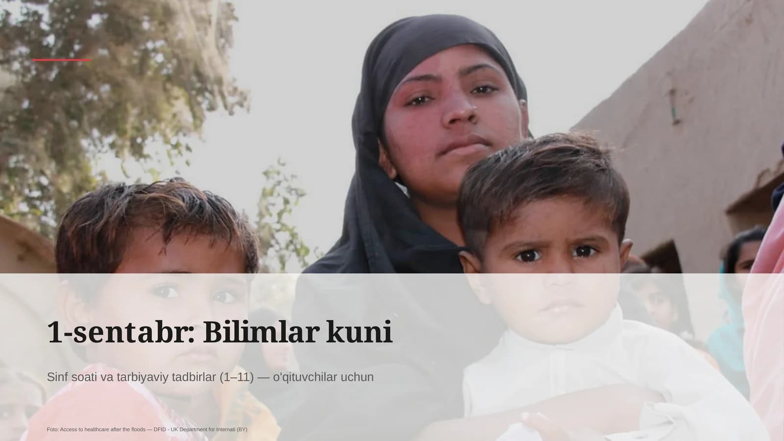 1-sentabr: Bilimlar kuni