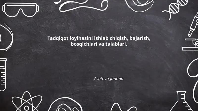 Tadqiqot loyihasi
