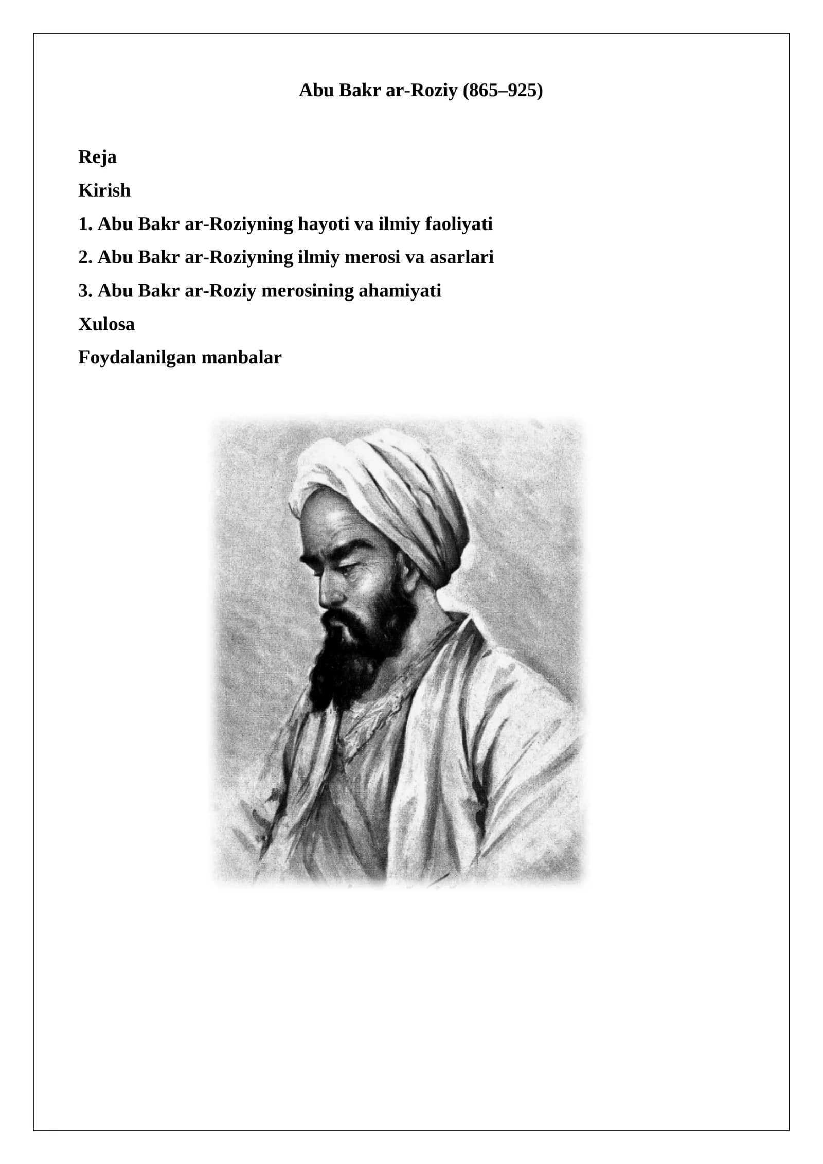 Abu Bakr ar-Roziy (865–925)