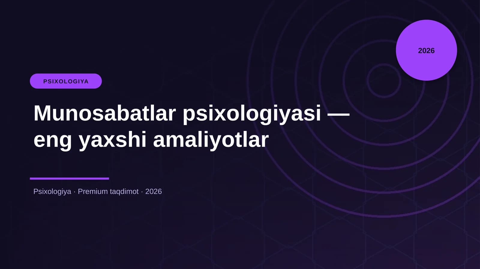 Munosabatlar psixologiyasi — eng yaxshi amaliyotlar