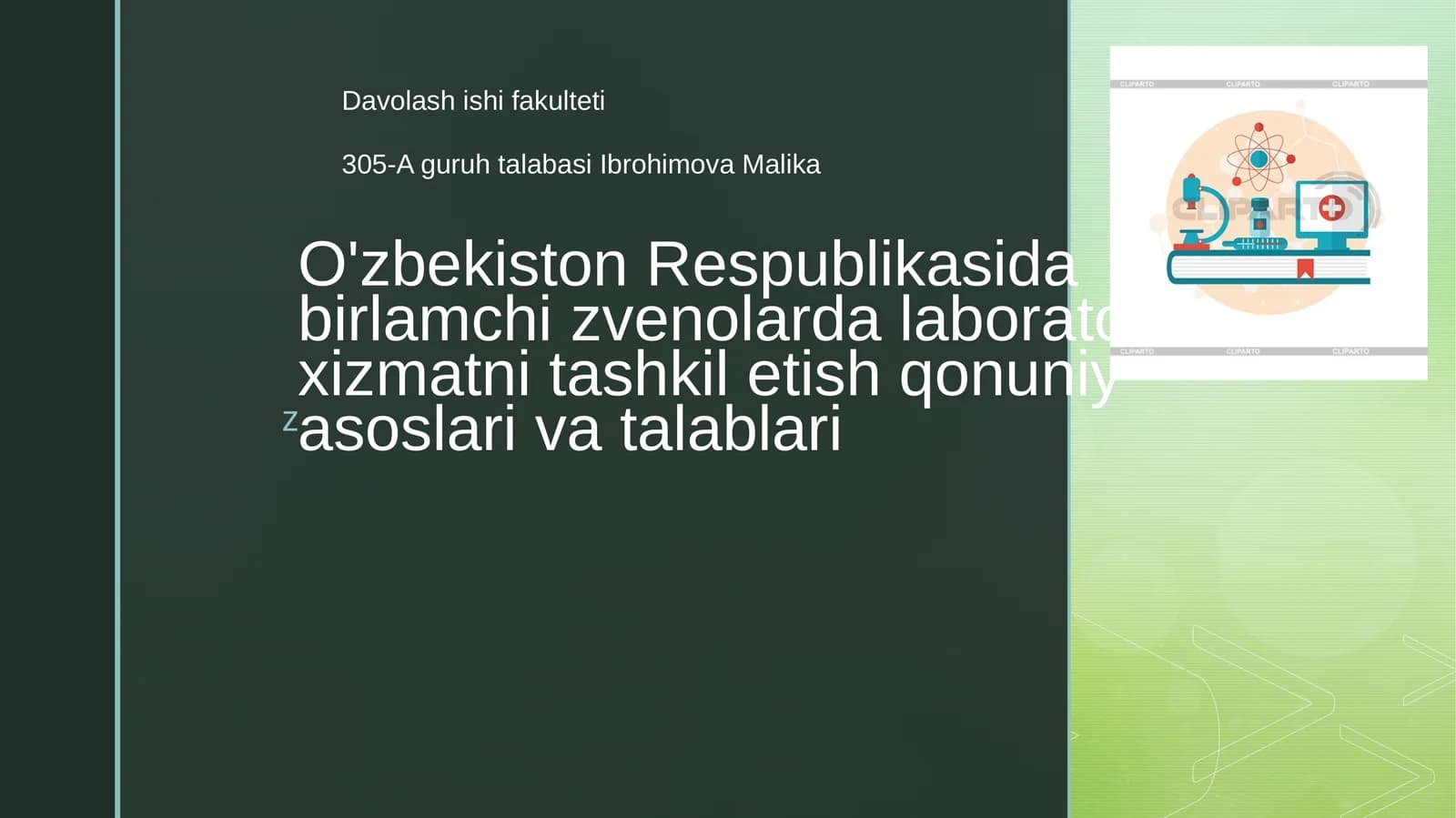 Tibbiyotda Qo‘llanadigan Laboratoriya va Diagnostika Uskunalarining Metrologik Nazoratini Takomillashtirish Chora-tadbirlari