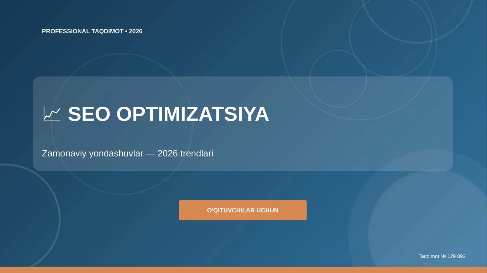 SEO OPTIMIZATSIYA