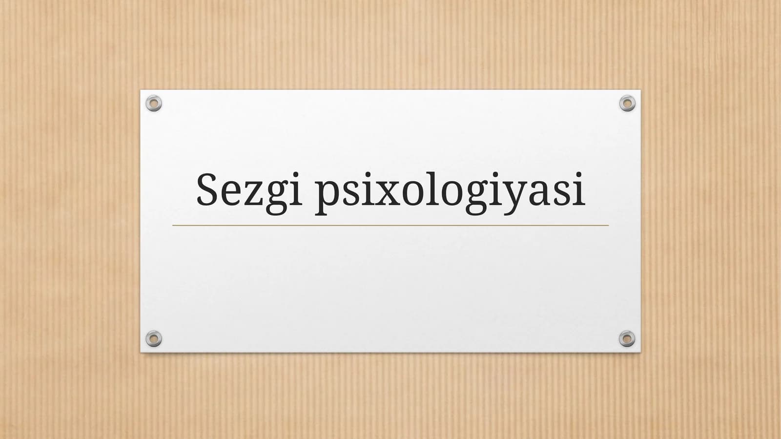 Sezgi psixologiyasi