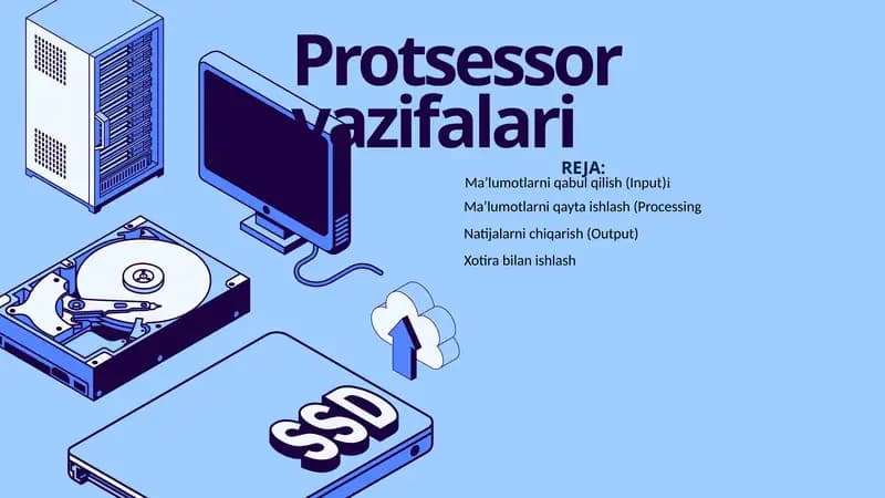 Protsessor  vazifalari