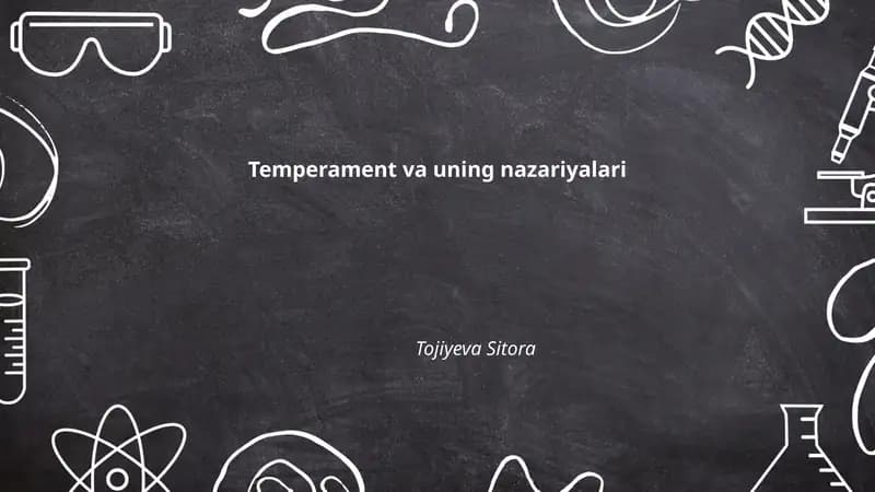 Temperament va uning nazariyalari