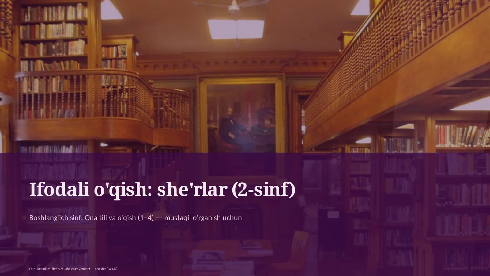 Ifodali o'qish: she'rlar (2-sinf)
