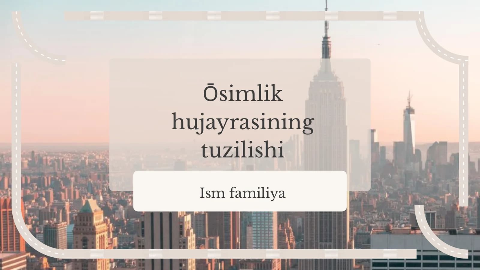 Hujayra Tuzilishi