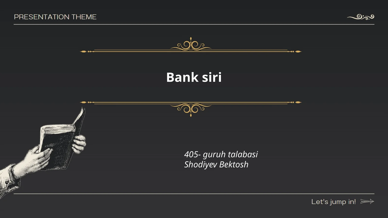 Bank xizmatlari