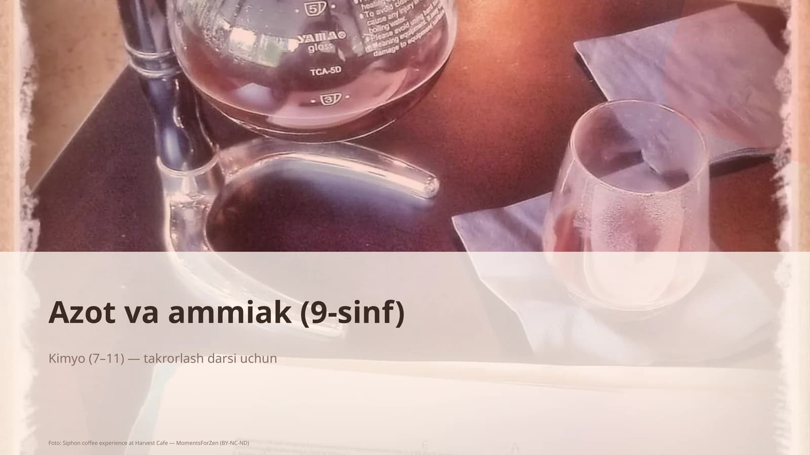 Azot va ammiak (9-sinf)