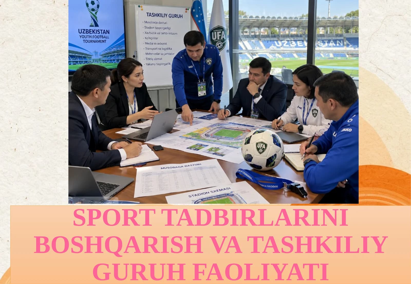 Sport tadbirlarini boshqarish va tashkil etish faoliyati