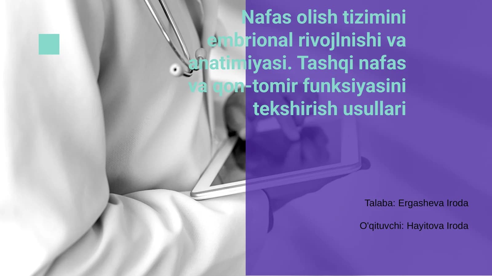 Embrional Nafas Olish Tizimi