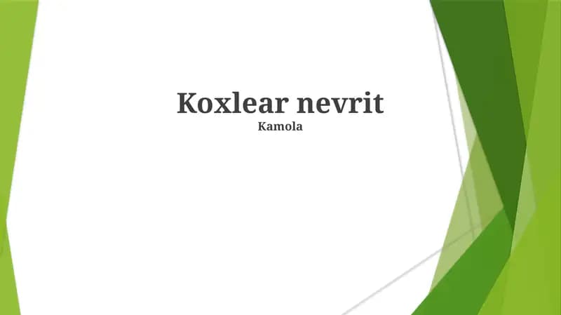 Koxlear nevrit