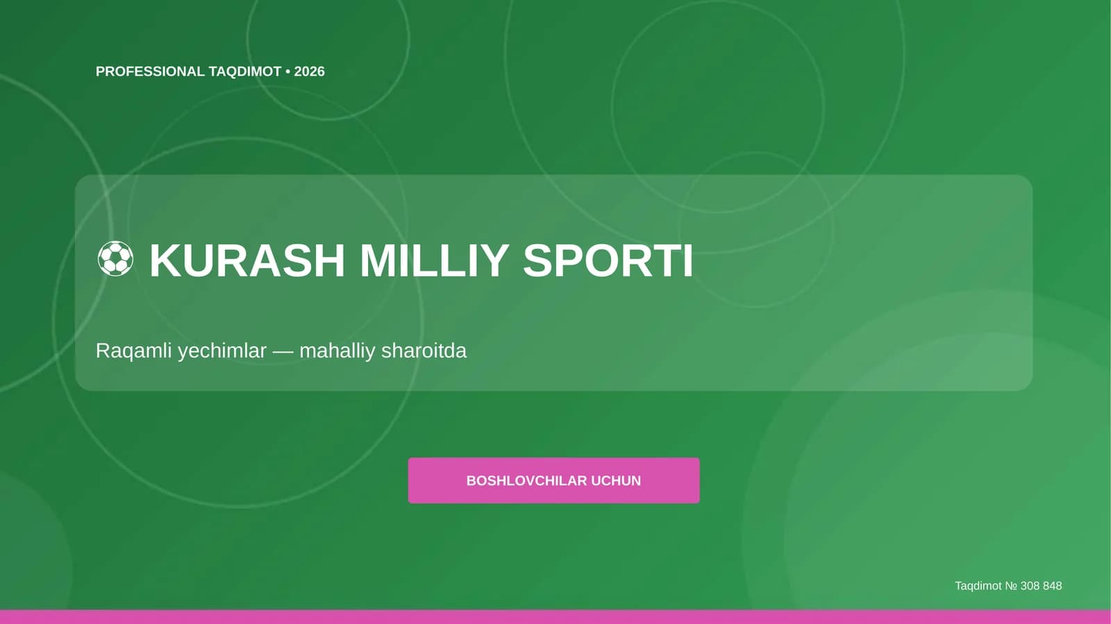 Kurash Milliy Sporti: Raqamli Yechimlar