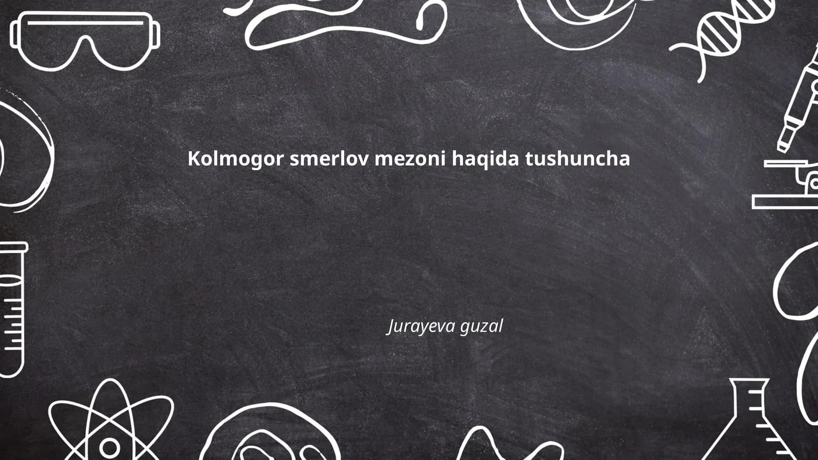 Kolmogor-Smirnov mezonini kirish